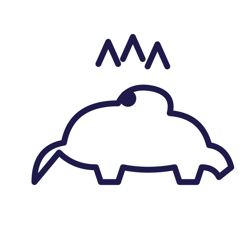 A friendly stegosaurus dinosaur